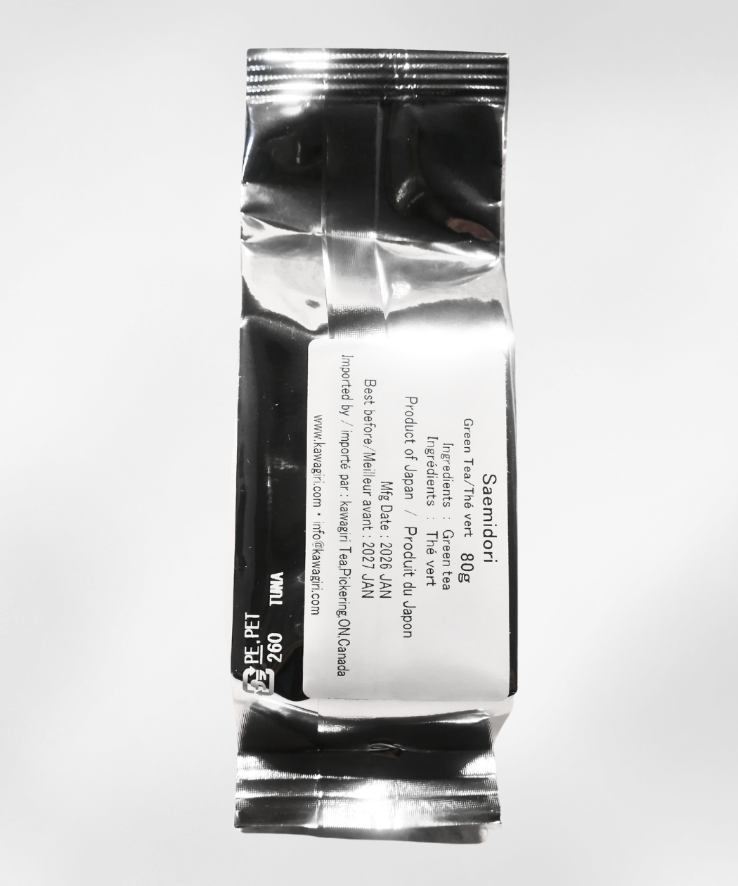 Saemidori loose leaf green tea 80g pack