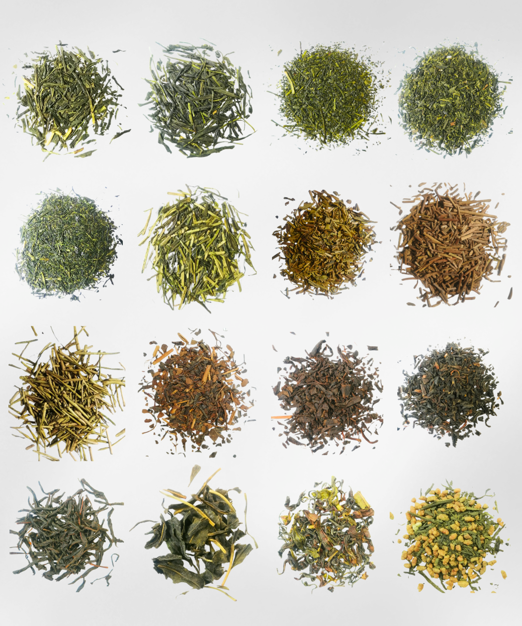 Build your own sampler tea leaves close up