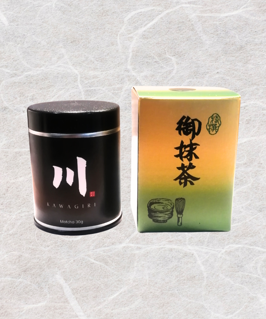 Matcha Kuro tin with Uji matcha powder and gift box
